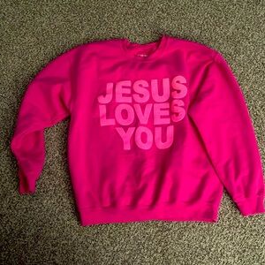 Jesus Loves You Sweatshirt LG